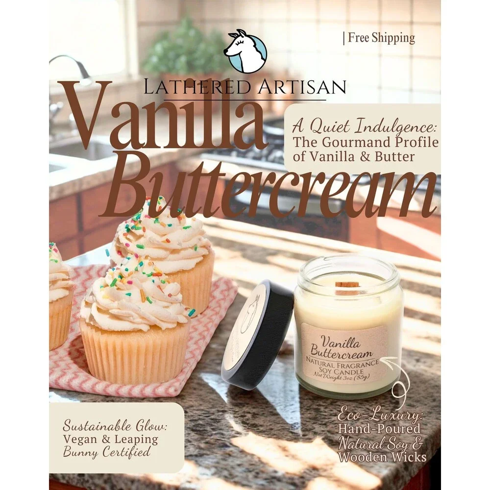Vanilla Buttercream | Natural Fragrance | 3 oz Jar Candle
